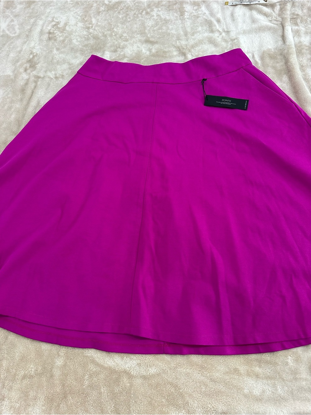 Lane Bryant Magenta A-Line Ponte Skirt